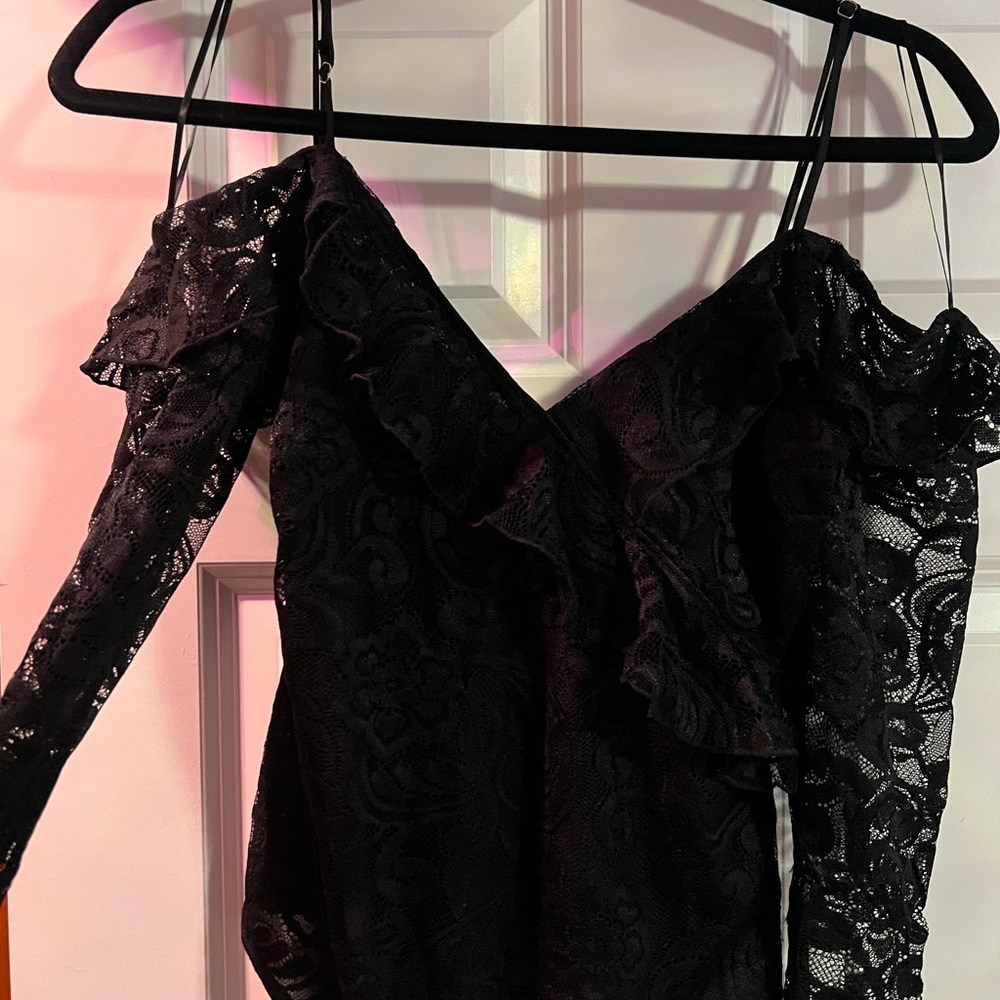 Guess Off the Shoulder Lace Bodysuit
